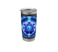 Chakra del terzo occhio Saggezza interiore Geometria sacra Bicchiere termico in acciaio inox doppia parete