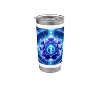 Chakra del terzo occhio Saggezza interiore Geometria sacra Bicchiere termico in acciaio inox doppia parete