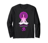 Chakra della corona Sahasrara Om Yoga Meditation Maglia a Manica