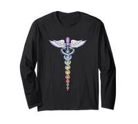 Chakra Energy Caduceus Design - Risveglio della Kundalini Maglia a Manica