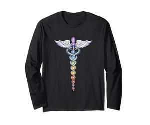 Chakra Energy Caduceus Design - Risveglio della Kundalini Maglia a Manica