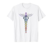 Chakra Energy Caduceus Design - Risveglio della Kundalini Maglietta