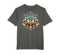 Chakra Lotus Flower Spirituale Yoga Amante Maglietta