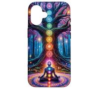 Chakra Meditazione Albero Natura Universo Custodia per iPhone 16