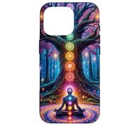 Chakra Meditazione Albero Natura Universo Custodia per iPhone 16 Pro