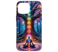 Chakra Meditazione Albero Natura Universo Custodia per iPhone 16 Pro Max