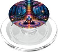 Chakra Meditazione Albero Natura Universo PopSockets PopGrip per MagSafe