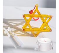 Chakra Piramide di canto in cristallo di quarzo trasparente otticamente giallo/Merkaba/Mokaba for la meditazione curativa, strumento musicale curativo for lo yoga(10 inch+bag)