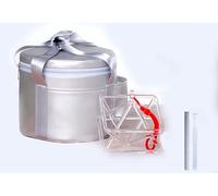 Chakra Piramide di cristallo di quarzo otticamente trasparente/Merkaba/Mokaba con due tipi di percussione di ciotola di cristallo, terapia del suono, meditazione, yoga, regalo(10 inch+bag)