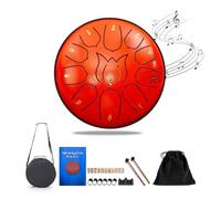 Chakra Rain Drum - 6 pollici, 11 note, armonizzati con i ritmi della natura nel tuo giardino(Orange)