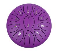 Chakra Serenade - Tamburo della pioggia da 6", 11 note for un rilassante paesaggio sonoro all'aperto(Purple)