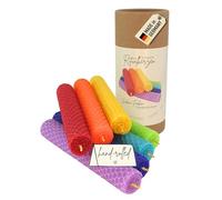 Chakra - Set di 7 candele rituali in pura cera d'api, arrotolate a mano dalla Germania, stoppini di canapa, circa 4 ore di durata, candele chakra in colori per meditazione e yoga