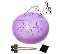 Chakra - Tamburo per la pioggia per esterni in giardino, 8 toni, 15,2 cm, in acciaio, crea un'atmosfera tranquilla con questo strumento musicale Rain Music Maker