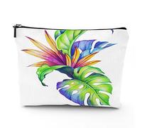 Chakra, trousse da viaggio per il trucco, con icone colorate, chakra principali, da donna, grande, organizer per trucchi in lino, borsa da toilette, multicolore, 17,8 x 22,9 cm, Verde_36, Taglia