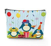 Chakra, trousse da viaggio per il trucco, con icone colorate, chakra principali, da donna, grande, organizer per trucchi in lino, borsa da toilette, multicolore, 17,8 x 22,9 cm, Verde e Blu_38, Taglia