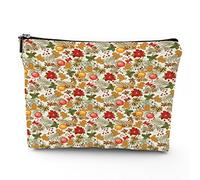 Chakra, trousse da viaggio per il trucco, con icone colorate, chakra principali, da donna, grande, organizer per trucchi in lino, borsa da toilette, multicolore, 17,8 x 22,9 cm, Multicolore_24, Taglia