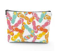 Chakra, trousse da viaggio per il trucco, con icone colorate, chakra principali, da donna, grande, organizer per trucchi in lino, borsa da toilette, multicolore, 17,8 x 22,9 cm, multicolore_6, Taglia