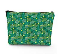 Chakra, trousse da viaggio per il trucco, con icone colorate, chakra principali, da donna, grande, organizer per trucchi in lino, borsa da toilette, multicolore, 17,8 x 22,9 cm, Verde Giallo_37,