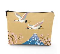 Chakra, trousse da viaggio per il trucco, con icone colorate, chakra principali, da donna, grande, organizer per trucchi in lino, borsa da toilette, multicolore, 17,8 x 22,9 cm, Blu_28, Taglia unica,