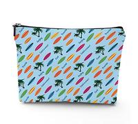 Chakra, trousse da viaggio per il trucco, con icone colorate, chakra principali, da donna, grande, organizer per trucchi in lino, borsa da toilette, multicolore, 17,8 x 22,9 cm, Blu_13, Taglia unica,