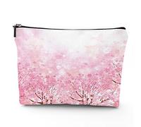 Chakra, trousse da viaggio per il trucco, con icone colorate, chakra principali, da donna, grande, organizer per trucchi in lino, borsa da toilette, multicolore, 17,8 x 22,9 cm, rosa_4, Taglia unica,