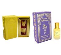 ChakraProfumo Lemon&Oud Confezione da 2 | 10 ml ogni | Profumo concentrato | Alcohol-Free | Long -Lasting Unisex Fragrance