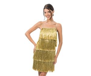 Chaks - Abito con Frange Anni '20, Costume Charleston da Donna
