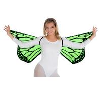 Chaks - Ali di farfalla, costume per adulti, mantello da farfalla per festival, carnevale e feste a tema