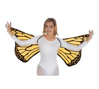 Chaks - Ali di farfalla, costume per adulti, mantello da farfalla per festival, carnevale e feste a tema