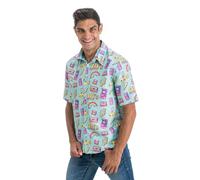 Chaks - Camicia da festa, outfit vintage anni '90, camicia da uomo per festival, carnevale, estate