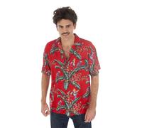 Chaks - Camicia hawaiana da uomo, camicia a maniche corte Tropical Party