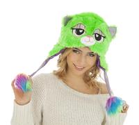 Chaks - Cappellino da animale, cappello di peluche con muso di animale