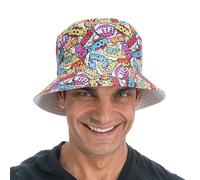 Chaks - Cappello da pescatore vintage degli anni '90, cappello da sole per donna e uomo, stile retrò, accessori estivi, festival