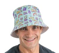 Chaks - Cappello da pescatore vintage degli anni '90, cappello da sole per donna e uomo, stile retrò, accessori estivi, festival