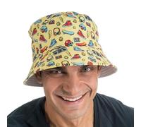 Chaks - Cappello da pescatore vintage degli anni '90, cappello da sole per donna e uomo, stile retrò, accessori estivi, festival