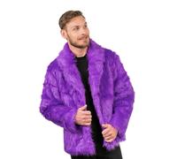 Chaks - Cappotto di pelliccia per adulti, giacca corta di pelliccia sintetica, per carnevale, festival, festa di moda