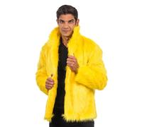 Chaks - Cappotto di pelliccia per adulti, giacca corta di pelliccia sintetica, per carnevale, festival, festa di moda