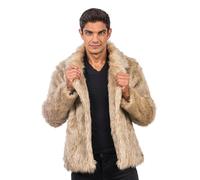 Chaks - Cappotto in pelliccia sintetica, giacca corta in pelliccia