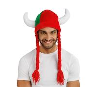 Chaks - Casco con corna e trecce, costume da tifoso ai Mondiali