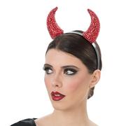 Chaks - Cerchietto da diavolo con corna, accessorio per costume