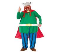 Chaks - Costume Abraracourcix, set da 6 pezzi, Asterix e Obelix, costume da capo tribù per Carnevale e Comic Con