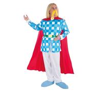 Chaks - Costume Assurancetourix, set da 6 pezzi, Asterix e Obelix, costume da bardo stridente per Carnival & Comic Con