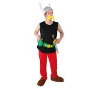 Chaks - Costume da Asterix da uomo, costume ufficiale di Asterix e Obelix, set gallico in 9 pezzi per Carnevale e Comic Con
