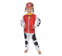 Chaks - Costume da bambino Marshall, outfit ufficiale Paw Patrol, set di 3 pezzi con fascia, maglietta e pantaloni per Carnevale
