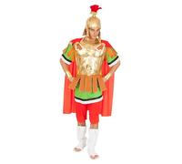 Chaks - Costume da Centurione da uomo, outfit ufficiale di Asterix e Obelix, set romano in 8 pezzi per Carnevale e Comic Con