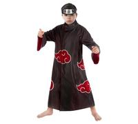 Chaks Costume da Itachi Naruto per bambini - Nero - 7/8 anni (128 cm)