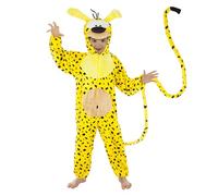 Chaks - Costume da Marsupilami, tuta gialla per bambini
