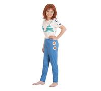 Chaks - Costume da Nami per bambina, outfit ufficiale di One Piece, set anime composto da 2 pezzi con maglietta e pantaloni per carnevale e Comic Con