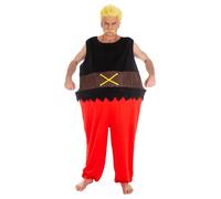 Chaks - Costume da Ordralfabetix da uomo, outfit ufficiale di Asterix e Obelix, cosplay da pescivendolo per Carnevale e Comic Con