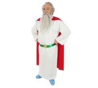 Chaks - Costume da Panoramix da uomo, abito da druido gallico | Costume ufficiale di Asterix, set da 3 pezzi con tunica, mantello e copriscarpe, Carnevale e Comic Con